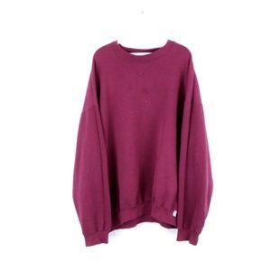 80s Streetwear Mens 2XL Crewneck Sweatshirt Maroon